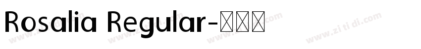 Rosalia Regular字体转换